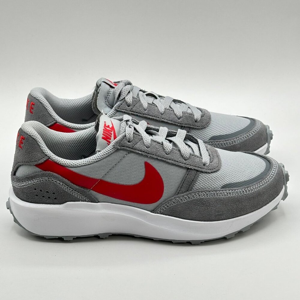 Nike Waffle NAV  Wolf Grey University Red FJ4195-004 Size Women's 7.5  / Men's 6 - Picture 4 of 12